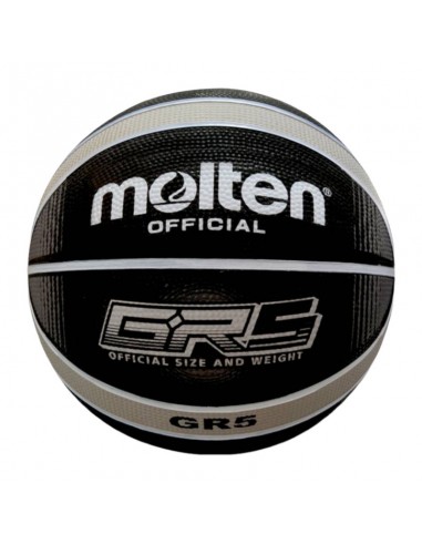 Balón de Basquet Molten GR5 Negro Gris gympro.cl