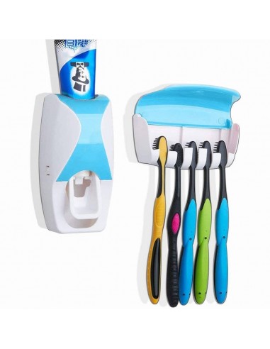 Dispensador de Pasta dental Automatico + Porta Cepillo